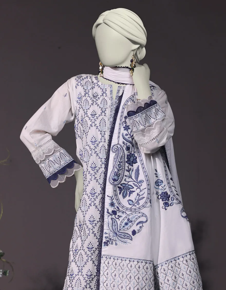 WHITE CAMBRIC 3PC STITCHED | JJPW-JW-CD-04-1750 sold by Junaid Jamshed product image thumbnail 4