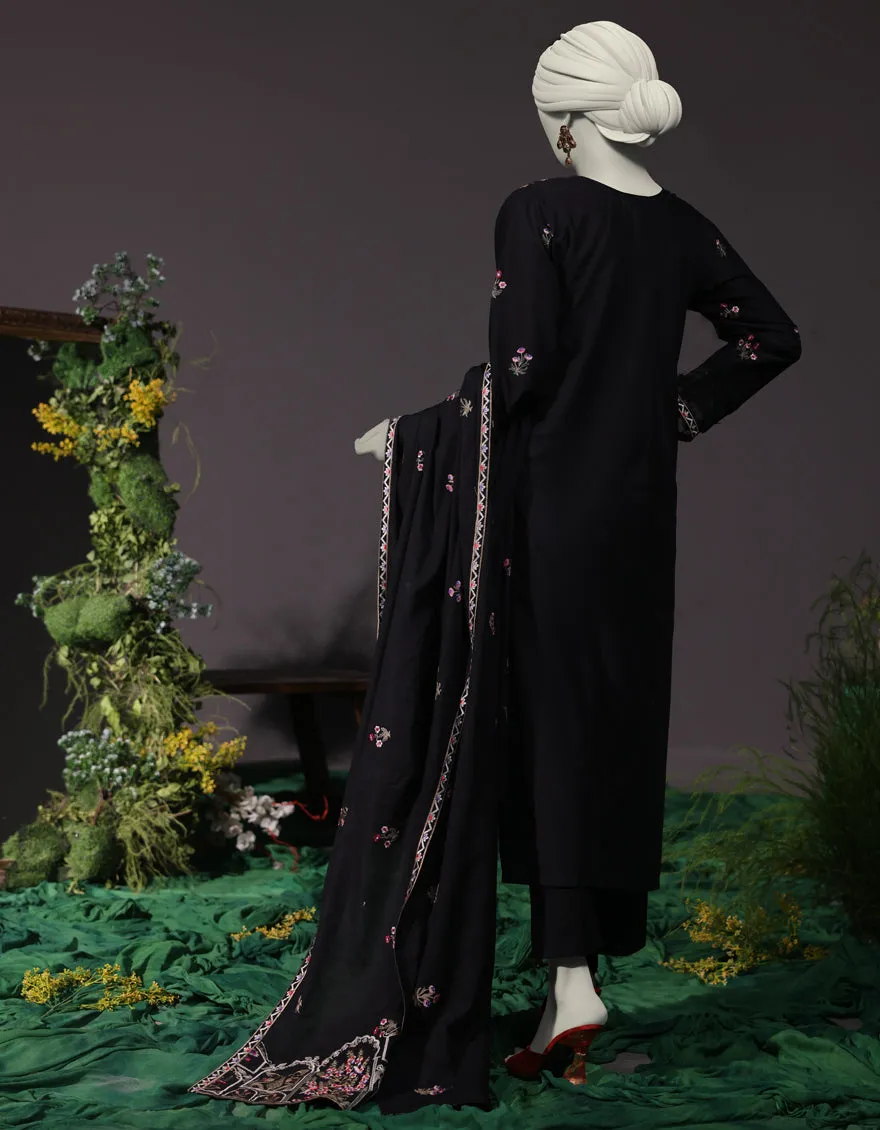 Black Cambric 3Pc Stitched | JJPW-JW-CD-04-1751 sold by Junaid Jamshed product image thumbnail 2