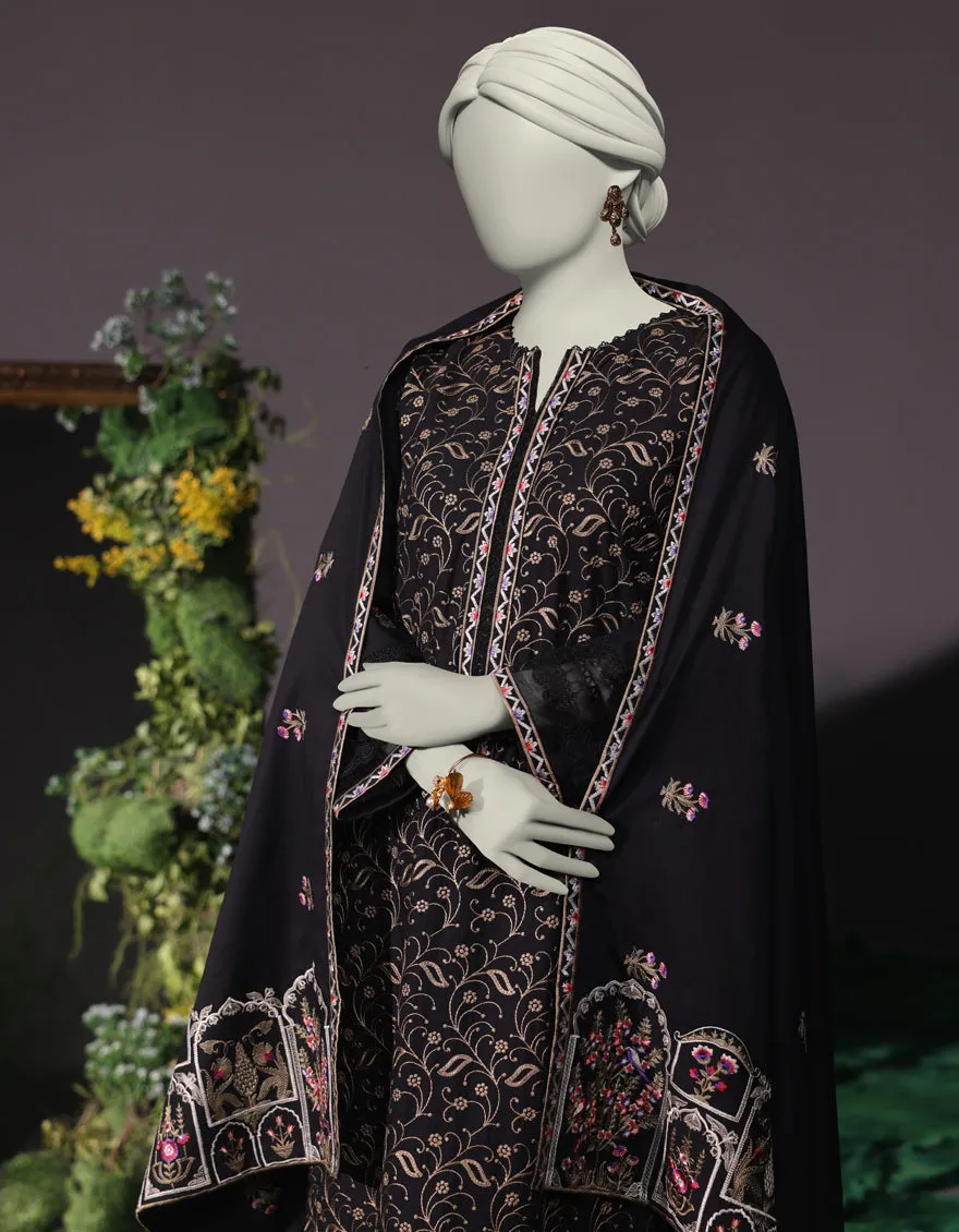 Black Cambric 3Pc Stitched | JJPW-JW-CD-04-1751 sold by Junaid Jamshed product image thumbnail 3