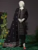 Black Cambric 3Pc Stitched | JJPW-JW-CD-04-1751 sold by Junaid Jamshed