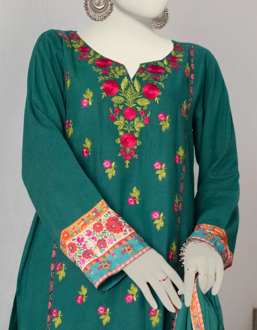 Green Dobby 3Pc Stitched | JJPW-JW-CD-04-1787 sold by Junaid Jamshed product image thumbnail 3