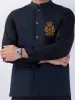 MIDNIGHT BLUE BLENDED WAISTCOAT | AL-WC-CD-04-571A sold by Junaid Jamshed