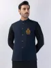 MIDNIGHT BLUE BLENDED WAISTCOAT | AL-WC-CD-04-571A sold by Junaid Jamshed