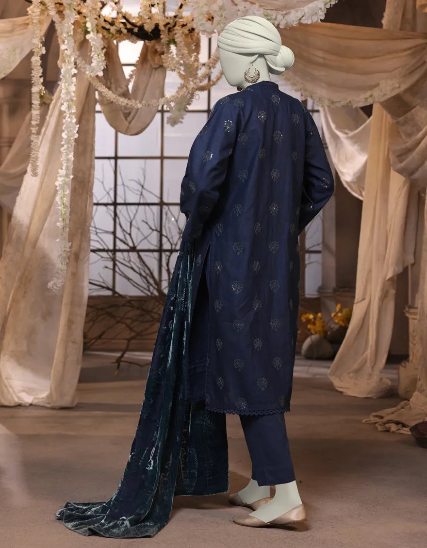 Purple Slub 3Pc Unstitched | JJLS-JW-CD-04-1732 sold by Junaid Jamshed product image thumbnail 2