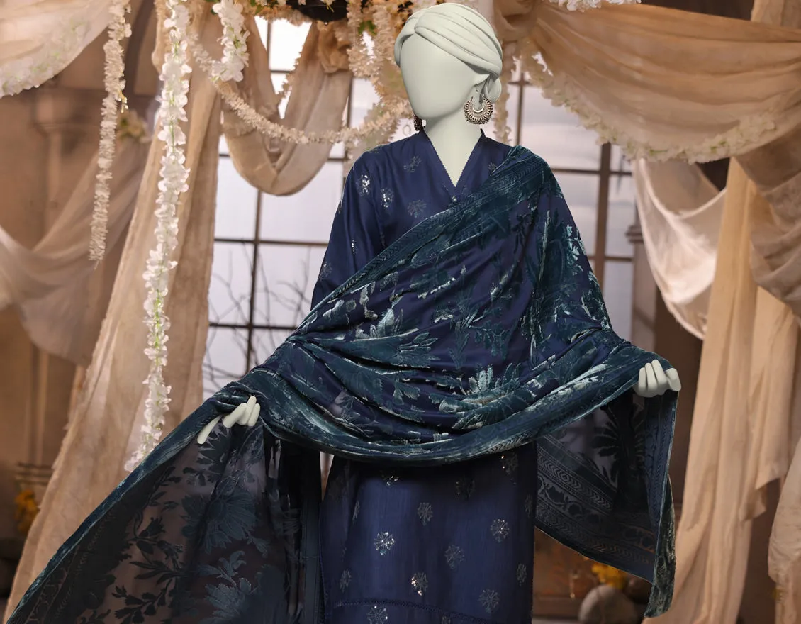 Purple Slub 3Pc Unstitched | JJLS-JW-CD-04-1732 sold by Junaid Jamshed product image thumbnail 3