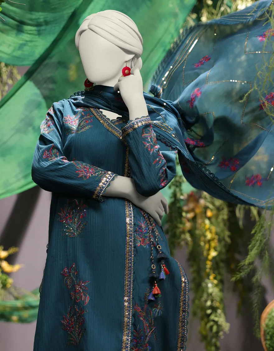 Green Jacquard 3Pc Unstitched | JJLS-JWU-CD-04-1782 sold by Junaid Jamshed product image thumbnail 3