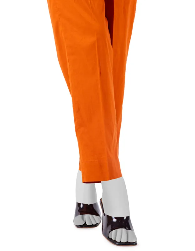 ORANGE CAMBRIC TROUSERS | JJLT-CD-04-8043 sold by Junaid Jamshed