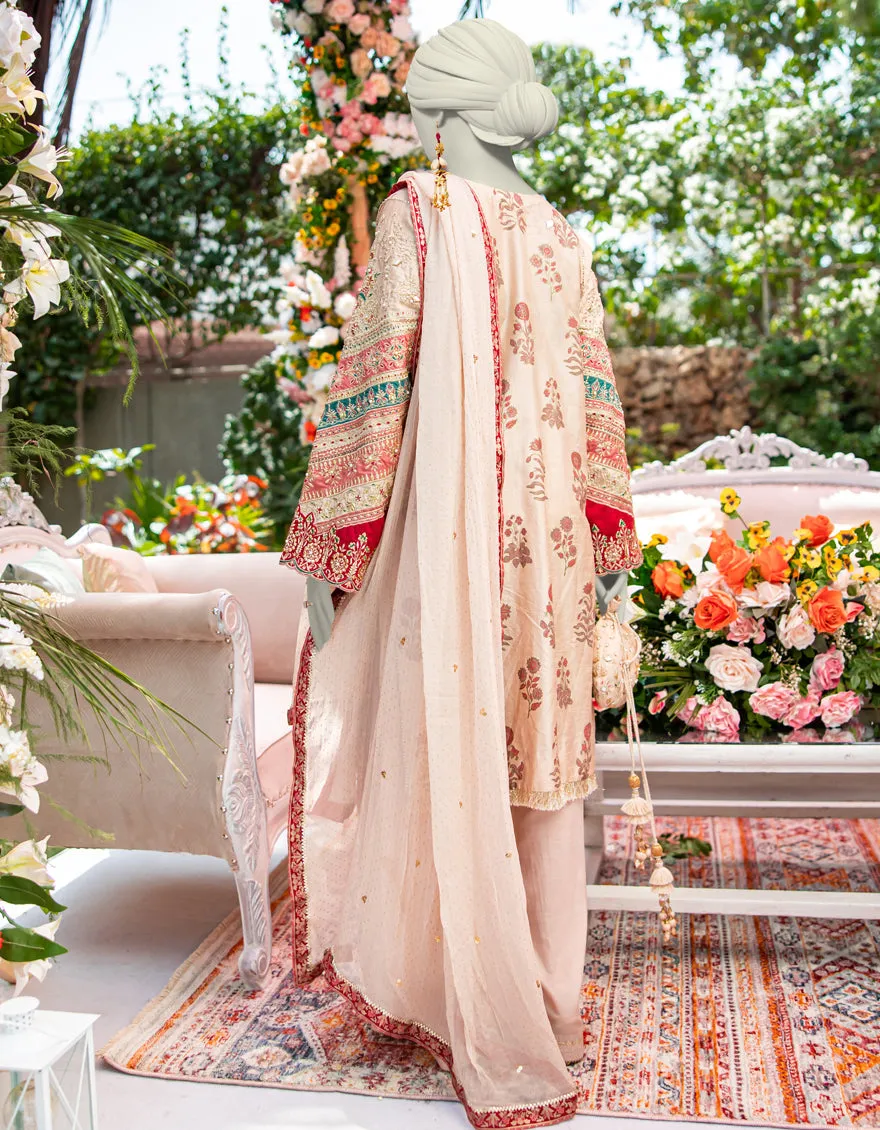 Beige Raw Silk 3Pc Stitched | JJPW-JPS-CD-04-3946 sold by Junaid Jamshed product image thumbnail 2