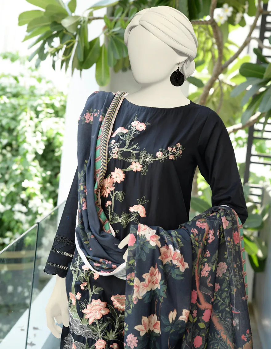 Black Cambric 2Pc Stitched | JJPW-JW2-CD-04-7022 sold by Junaid Jamshed product image thumbnail 2