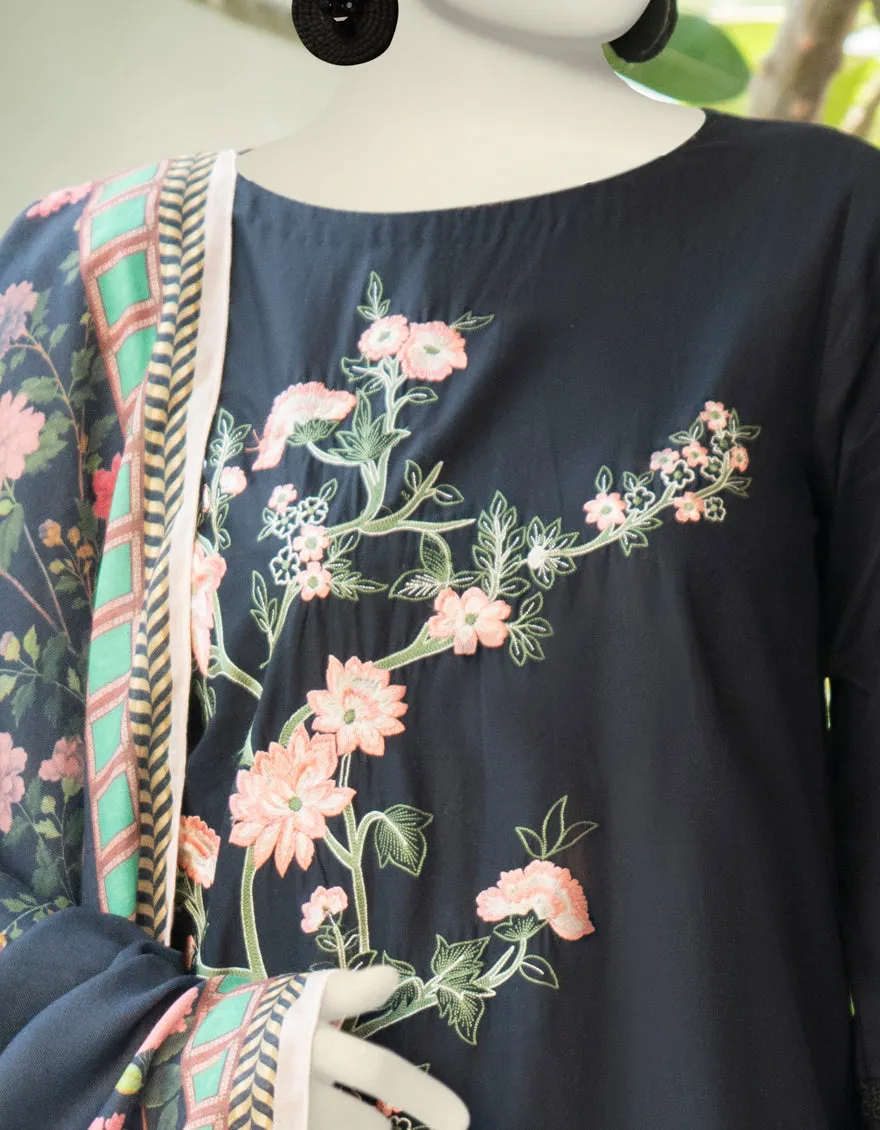 Black Cambric 2Pc Stitched | JJPW-JW2-CD-04-7022 sold by Junaid Jamshed product image thumbnail 3