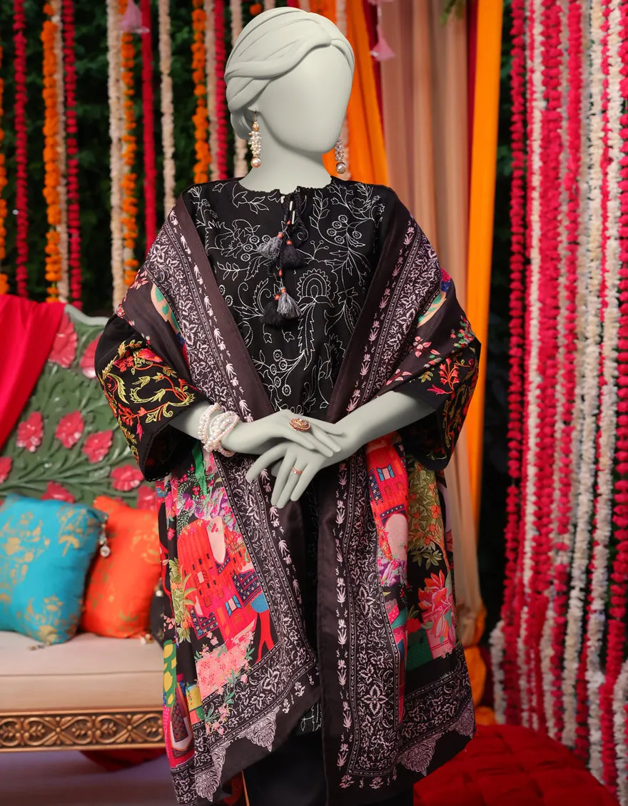 Black Dyed 3Pc Stitched | JJPW-JW-CD-04-1760 sold by Junaid Jamshed product image thumbnail 2