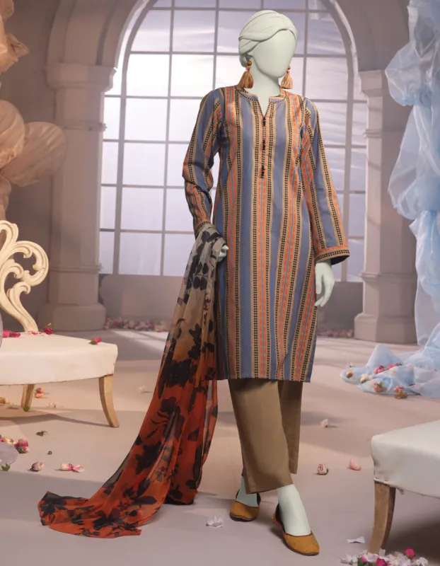 Multicolor Jacquard 3Pc Unstitched | JJLS-JW-CD-04-1706 sold by Junaid Jamshed