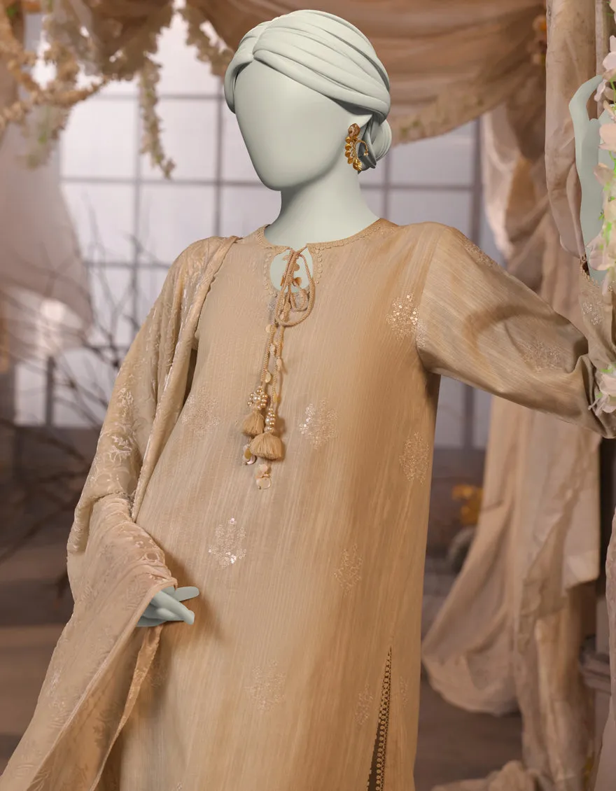 CREAM SLUB 3PC UNSTITCHED | JJLS-JW-CD-04-1733 sold by Junaid Jamshed product image thumbnail 3