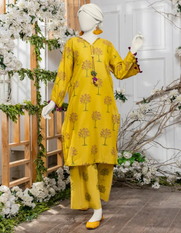 MUSTARD LAWN 2PC UNSTITCHED | JJLS-JW2-CD-04-2008 sold by Junaid Jamshed