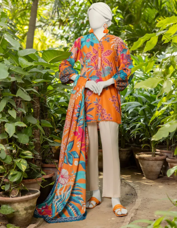 MULTICOLOR LAWN 2PC UNSTITCHED | JJLS-JW2-CD-04-7014 sold by Junaid Jamshed