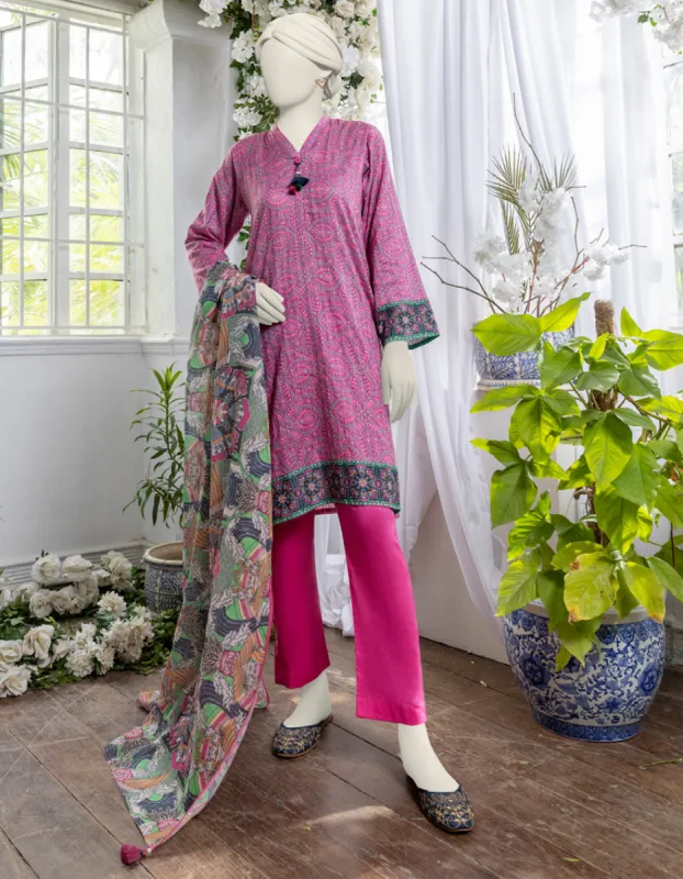PINK DOBBY 3PC UNSTITCHED | JJLS-JPW-CD-04-028 sold by Junaid Jamshed