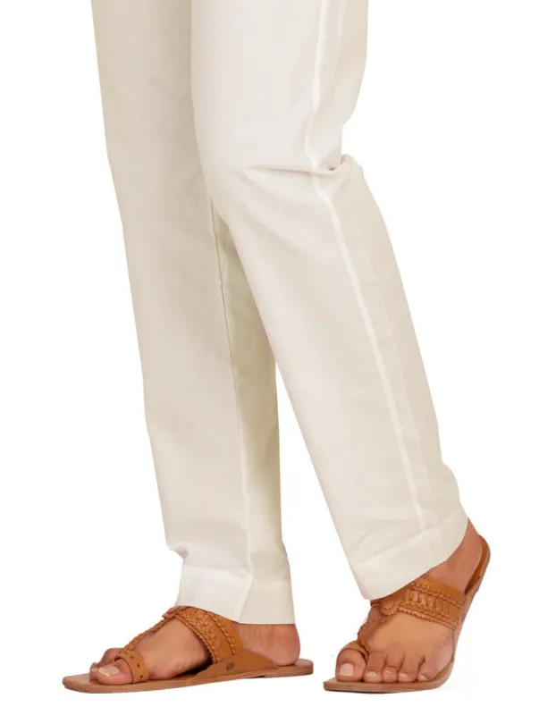 OFF WHITE COTTON TROUSERS | JTP-CD-04-303-R13 sold by Junaid Jamshed
