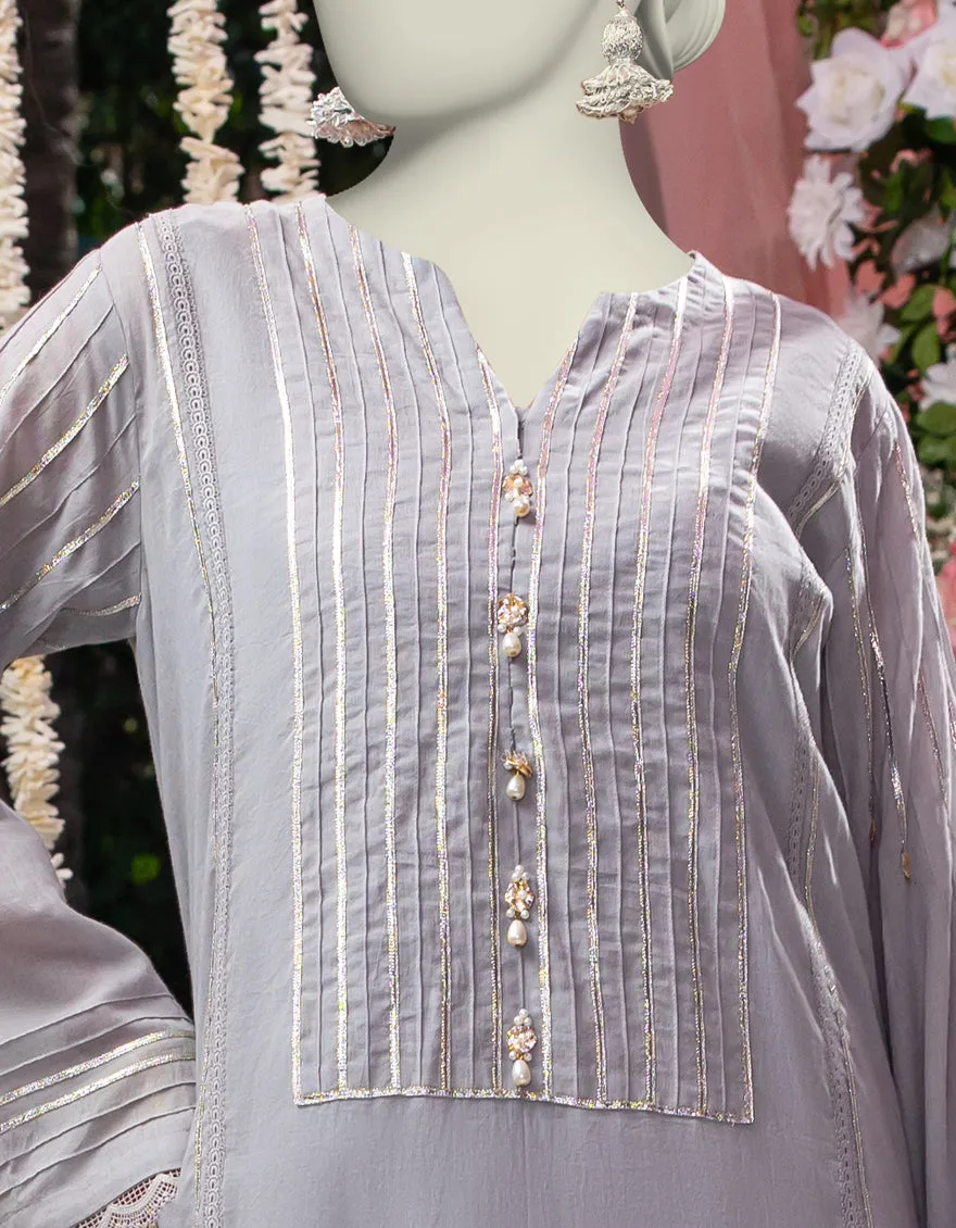 GREY LAWN 2PC STITCHED | JJPW-JW2-CD-04-2036 sold by Junaid Jamshed product image thumbnail 3