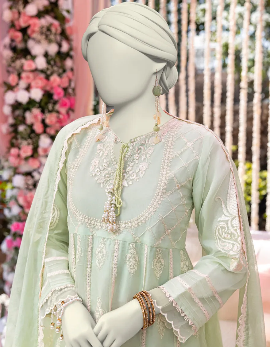GREEN ORGANZA 3PC STITCHED | JJPW-JW-CD-04-1793 sold by Junaid Jamshed product image thumbnail 2