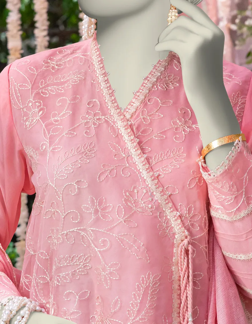 PEACH ORGANZA 3PC STITCHED | JJPW-JW-CD-04-1792 sold by Junaid Jamshed product image thumbnail 3