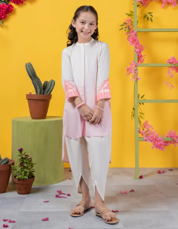 OFF WHITE DOBBY KURTI | JGLK-JK-CD-04-6003 sold by Junaid Jamshed