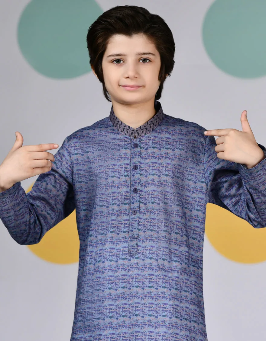 DULL PURPLE COTTON KURTA | JCK-CD-04-90461 sold by Junaid Jamshed product image thumbnail 2