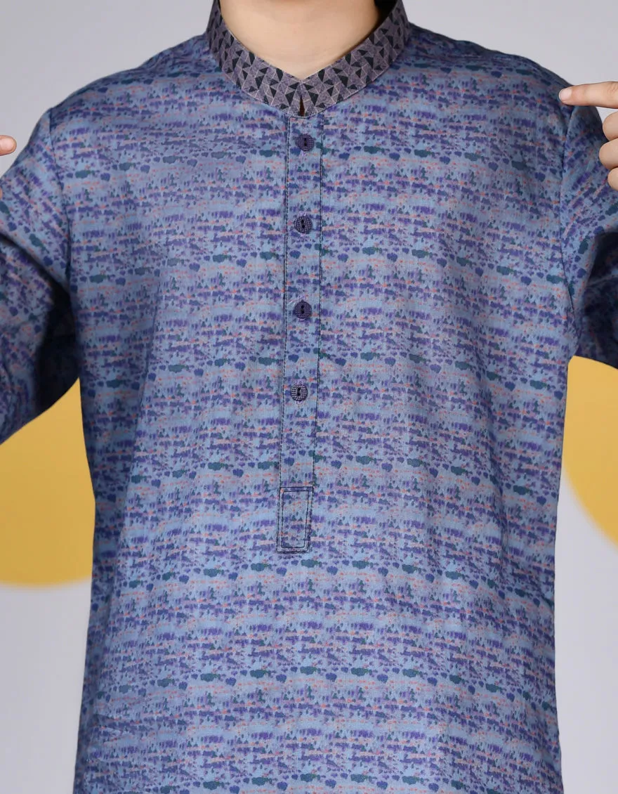 DULL PURPLE COTTON KURTA | JCK-CD-04-90461 sold by Junaid Jamshed product image thumbnail 3