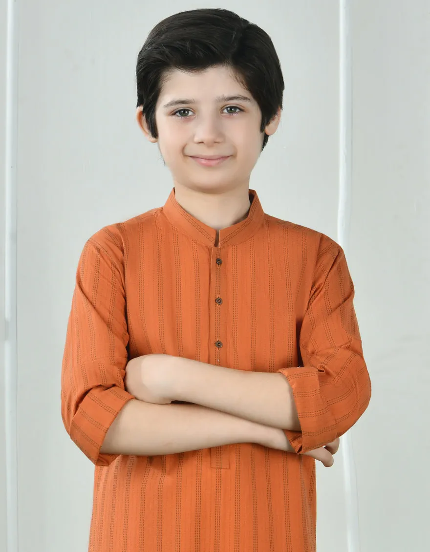 ORANGE COTTON KURTA | JCK-CD-04-39119 sold by Junaid Jamshed product image thumbnail 3