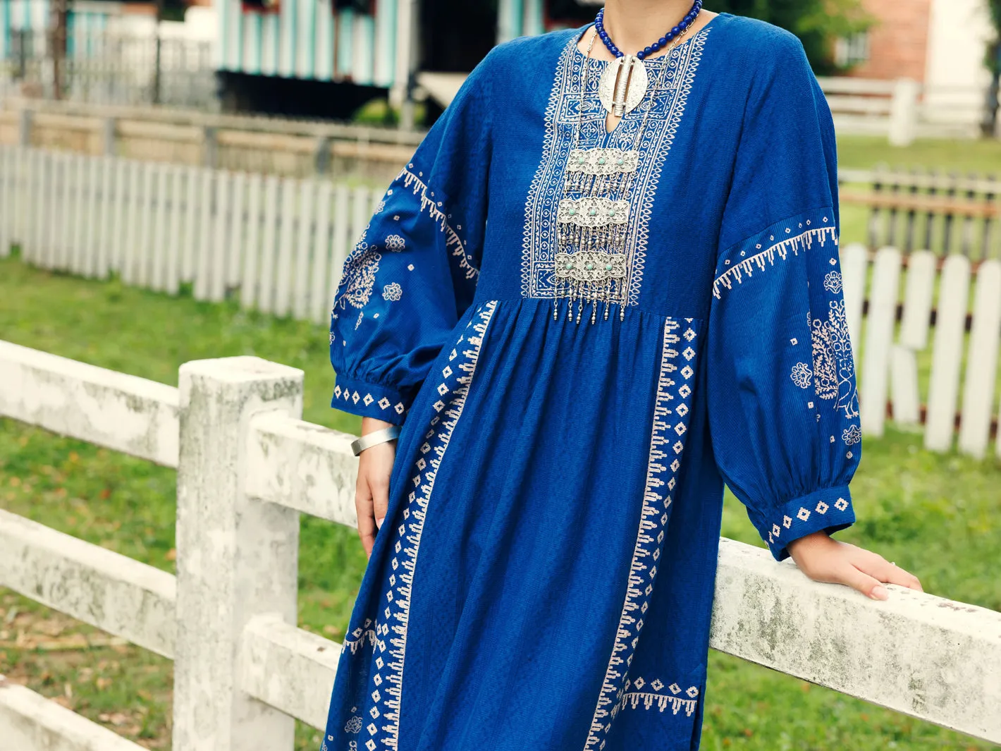 BLUE LINO KARA KURTI | AL-LK-1045/FB-1045A sold by Junaid Jamshed product image thumbnail 4