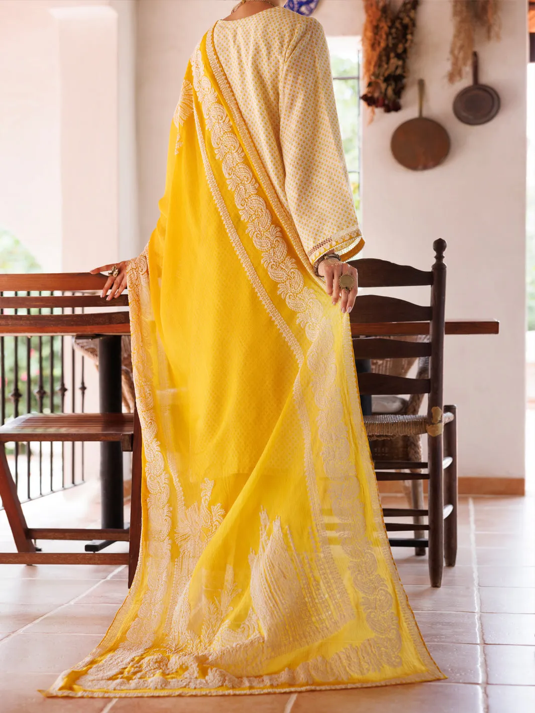 LEMON SQUARE DOBBY 3PC UNSTITCHED | ALP-3PS-2047 FB-2047A sold by Junaid Jamshed product image thumbnail 2