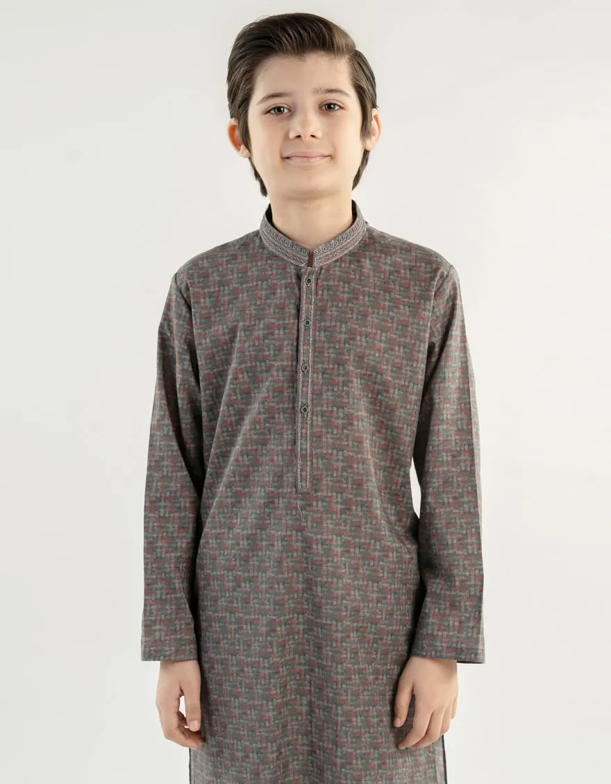 GREY COTTON KURTA | JCK-A-39232/S24/JJ9552-SF sold by Junaid Jamshed product image thumbnail 2