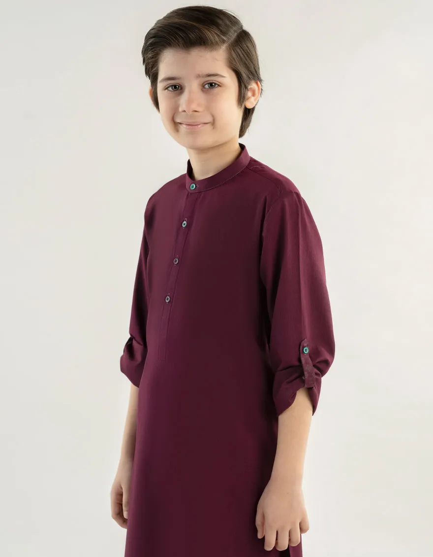 PURPLE BLENDED KURTA TROUSERS | JCKP-A-46499/S24/JJ9617-CL sold by Junaid Jamshed product image thumbnail 2