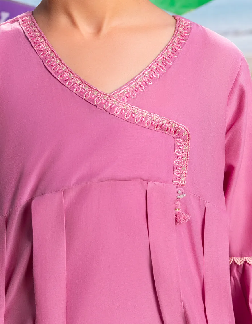 PURPLE LAWN KURTI | JGLK-S-JGS-25-2507 FB/ETHNIC-3 sold by Junaid Jamshed product image thumbnail 3