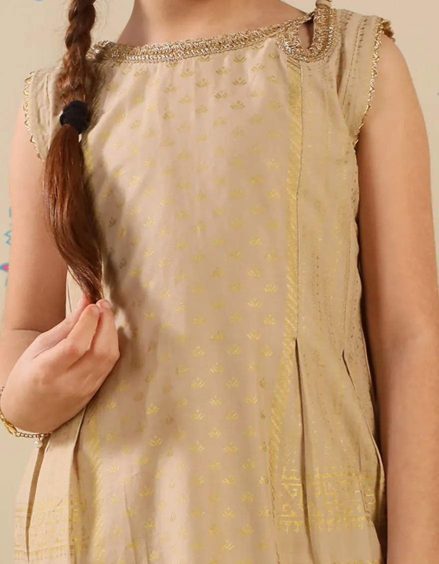 BROWN LAWN KURTI | JGLK-S-JGS-25-2509 FB/SHEEN-1 sold by Junaid Jamshed product image thumbnail 2