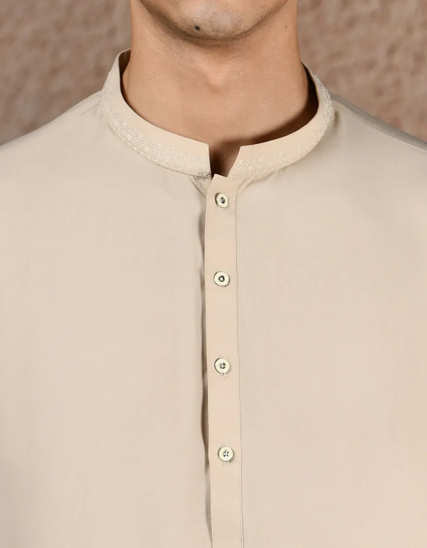 BROWN BLENDED KURTA TROUSERS | JJKP-A-34995/S25/JJ10063-SF sold by Junaid Jamshed product image thumbnail 2