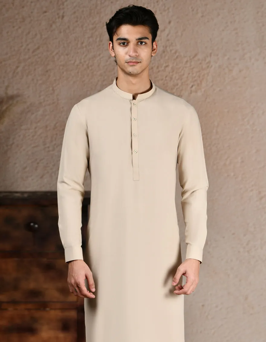 BROWN BLENDED KURTA TROUSERS | JJKP-A-34995/S25/JJ10063-SF sold by Junaid Jamshed product image thumbnail 3