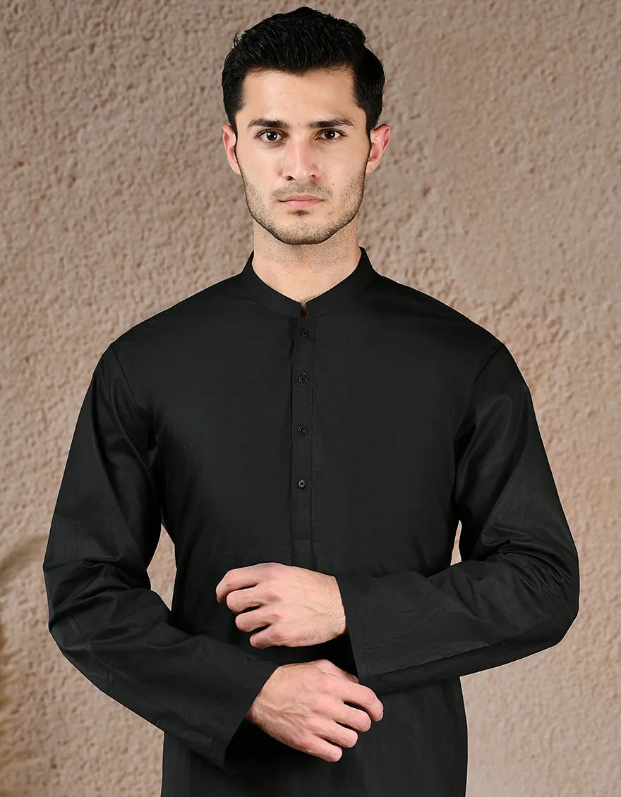 BROWN COTTON KURTA | JJK-S-39309/S25/JJ5252-FL sold by Junaid Jamshed product image thumbnail 2