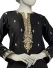 BLACK RAW SILK KURTI | JJLK-S-JFS-25-203 FB/ELFESYA-3 sold by Junaid Jamshed