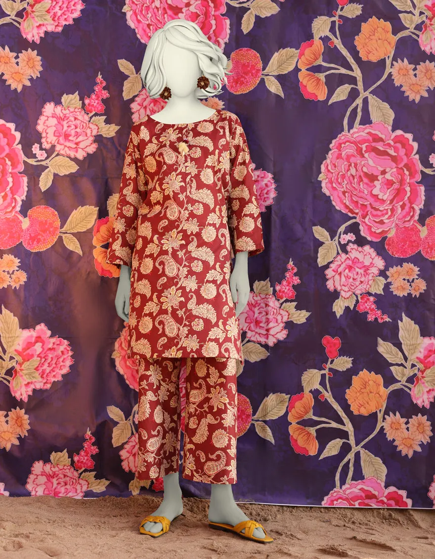 BROWN LAWN KURTI | JJLK-S-JSS-25-305 FB/ESSENTIAL-05 sold by Junaid Jamshed