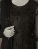 BLACK ORGANZA 3PC UNSTITCHED | JJLS-S-JFU-25-706 FB/FALAK-06 sold by Junaid Jamshed