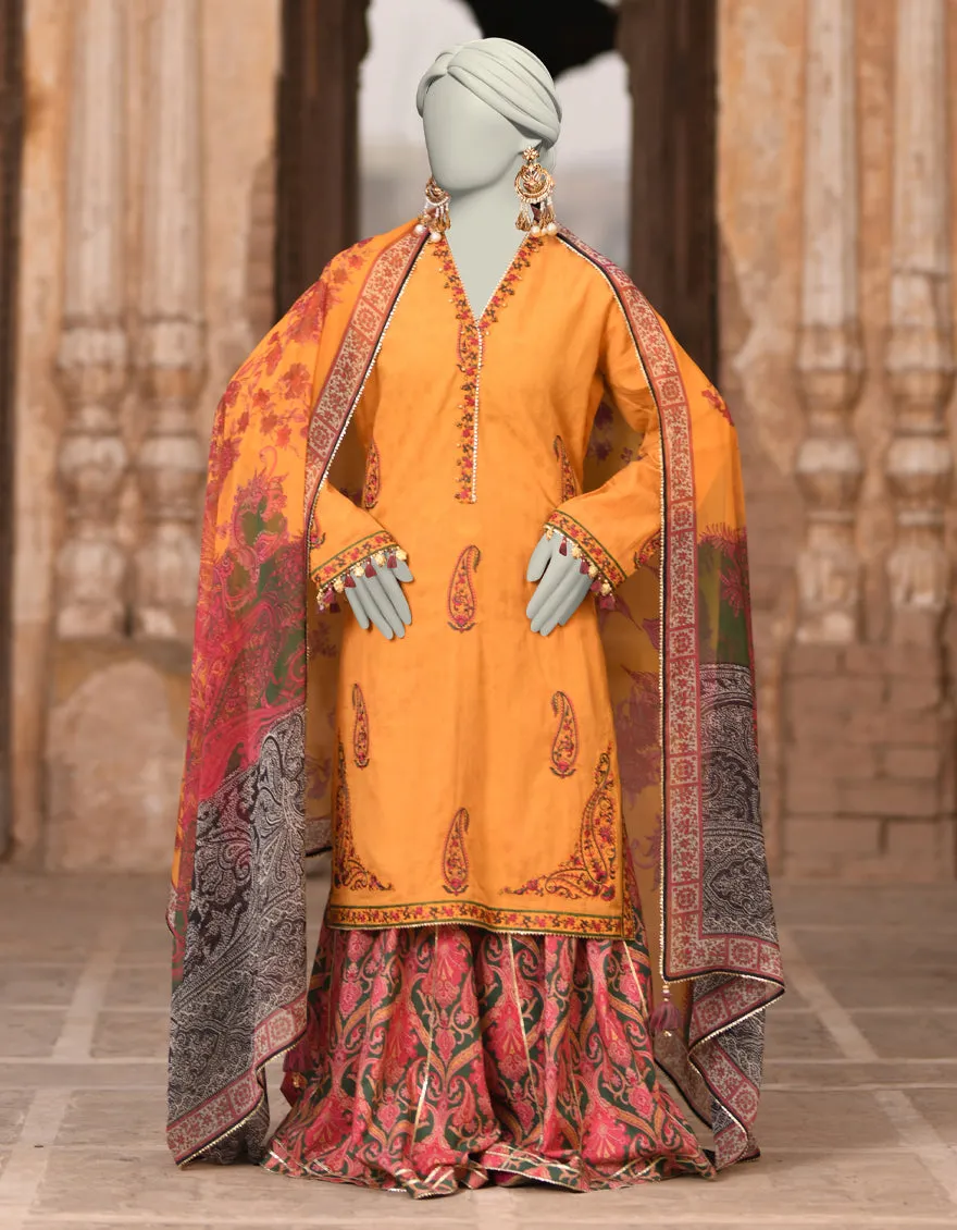 BROWN DOBBY 3PC STITCHED | JLAWN-S-25-017/S KASHMIRI-05 sold by Junaid Jamshed