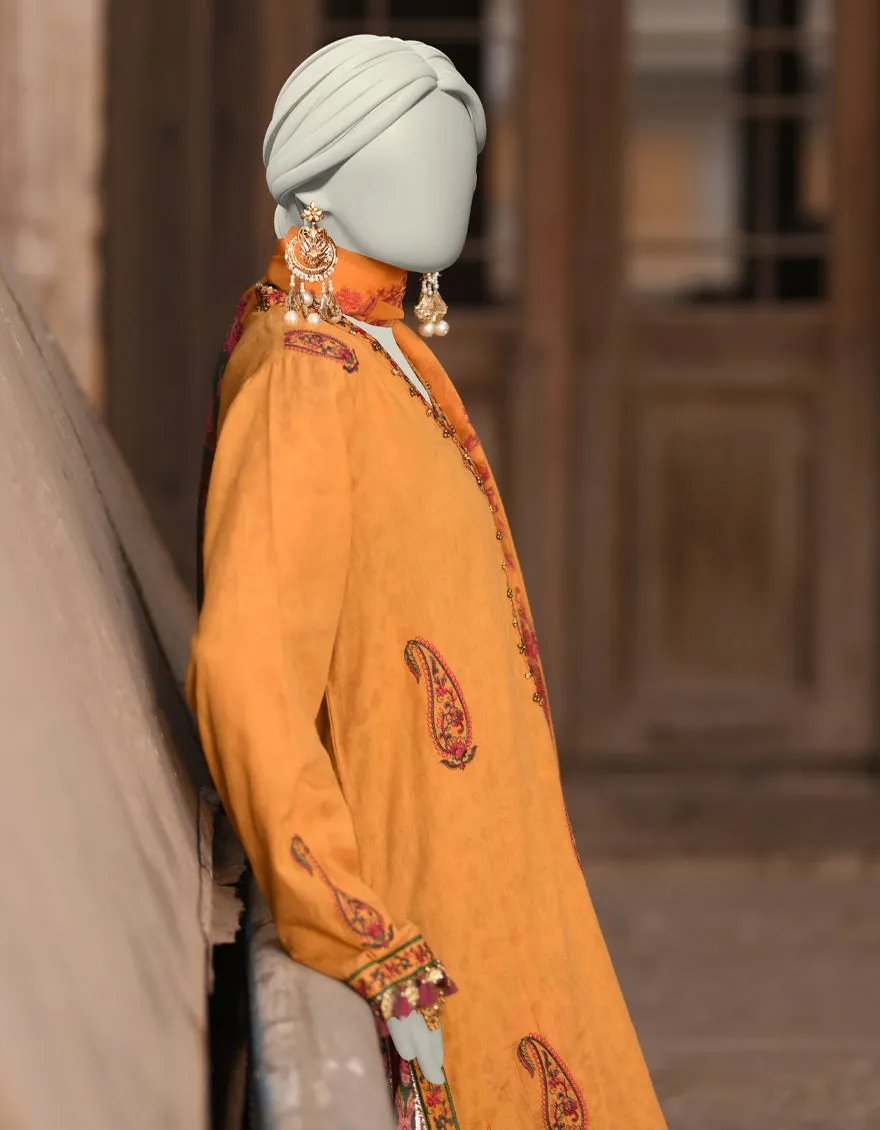 BROWN DOBBY 3PC STITCHED | JLAWN-S-25-017/S KASHMIRI-05 sold by Junaid Jamshed product image thumbnail 2