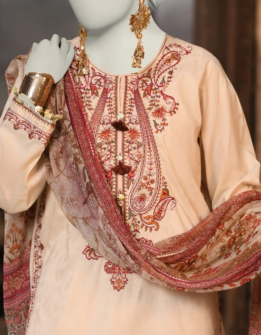 WHITE DOBBY 3PC STITCHED | JLAWN-S-25-018/S KASHMARI-06 sold by Junaid Jamshed product image thumbnail 2