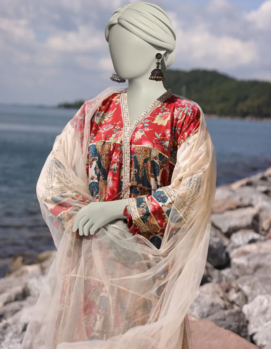 WHITE LAWN 3PC STITCHED | JLAWN-S-25-025/S ETHNIC BOGO-1 sold by Junaid Jamshed product image thumbnail 2