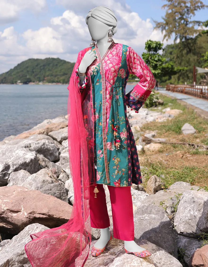 PINK LAWN 3PC STITCHED | JLAWN-S-25-028/S ETHNIC BOGO-4 sold by Junaid Jamshed