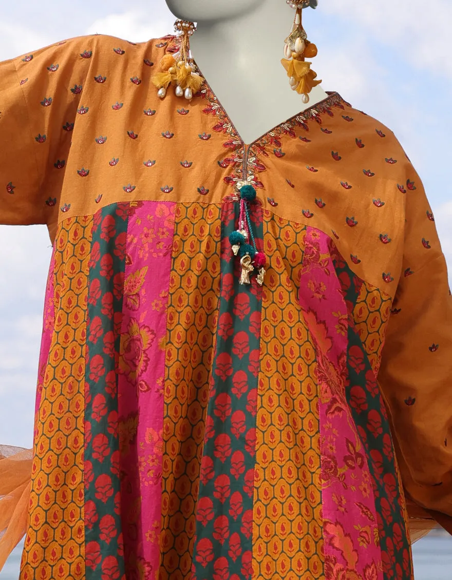 RED LAWN 3PC STITCHED | JLAWN-S-25-029/S ETHNIC BOGO-5 sold by Junaid Jamshed product image thumbnail 3