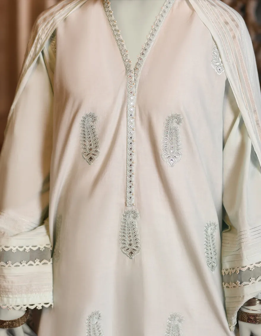 BLUE LAWN 3PC STITCHED | JLAWN-S-25-034/S CHAMPA PANI-4 sold by Junaid Jamshed product image thumbnail 3