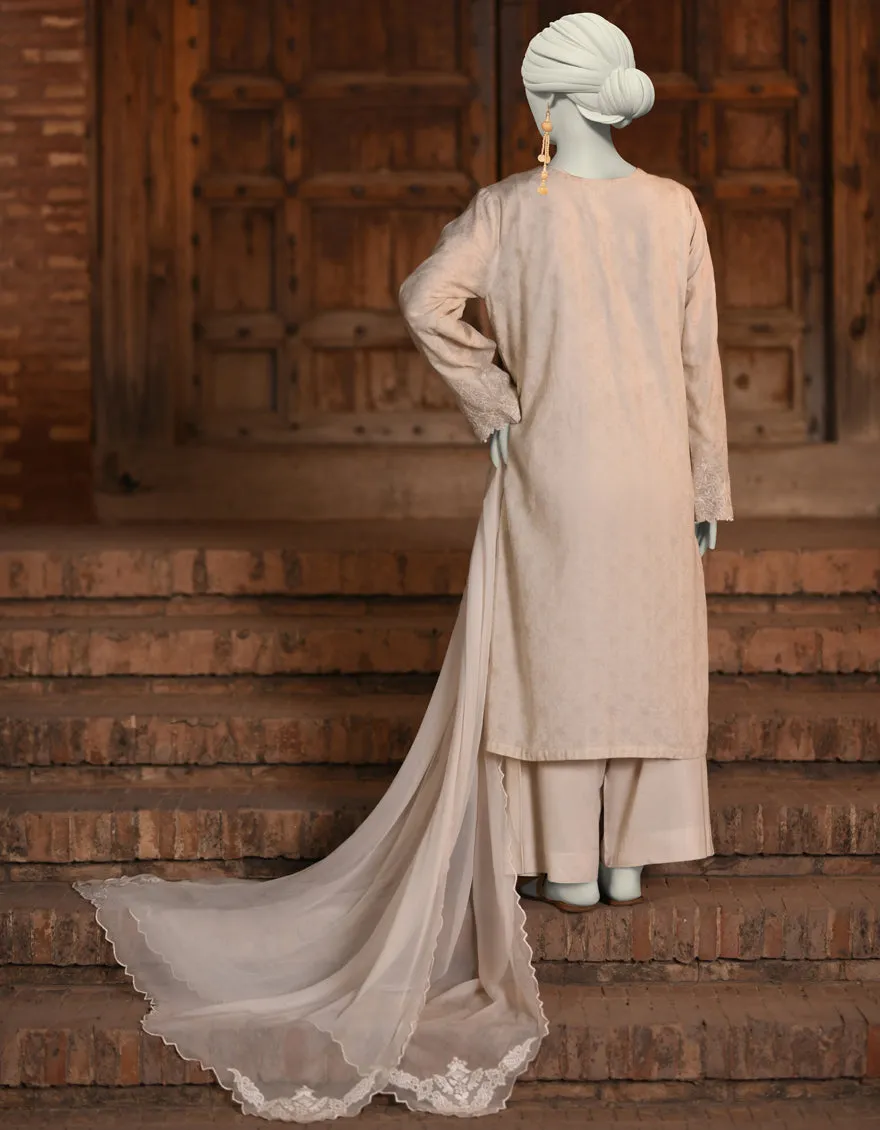 BROWN DOBBY 3PC STITCHED | JLAWN-S-25-049/S CUT WORK-01 sold by Junaid Jamshed product image thumbnail 2