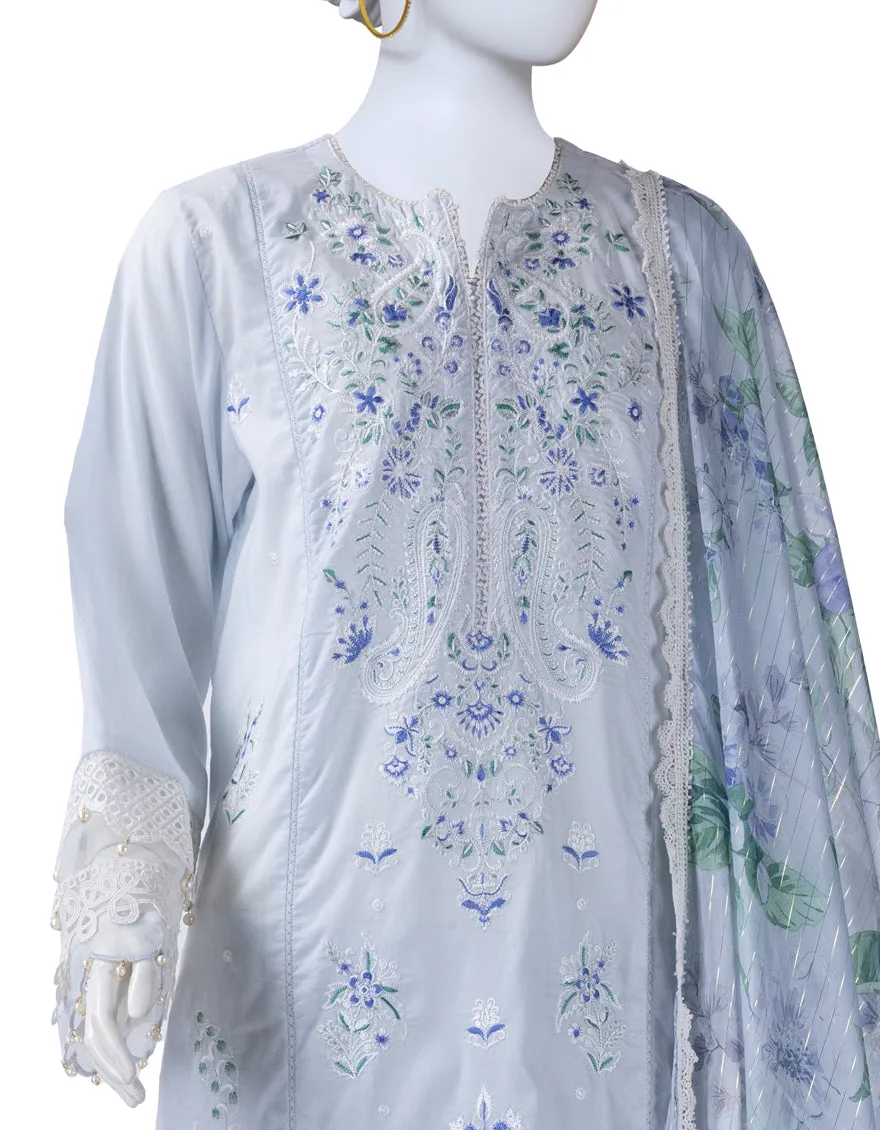 PURPLE LAWN 3PC UNSTITCHED | JLAWN-S-25-823 LUXE-A-3 sold by Junaid Jamshed product image thumbnail 2