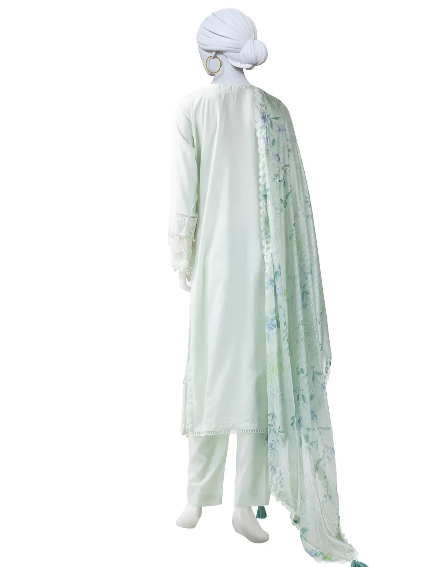 BLUE LAWN 3PC STITCHED | JLAWN-S-25-824/S LUXE-A-04 sold by Junaid Jamshed product image thumbnail 2